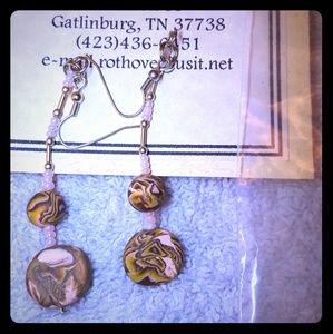 Handmade Polymer Clay Beaded Dangle Earrings